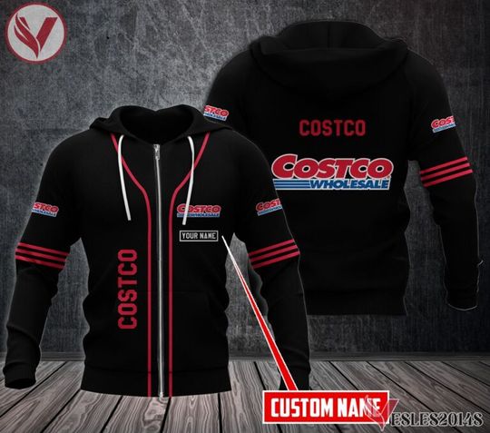 Personalized Costco 3D Zip Hoodie, Employee AOP Hoodie, Gift For Him