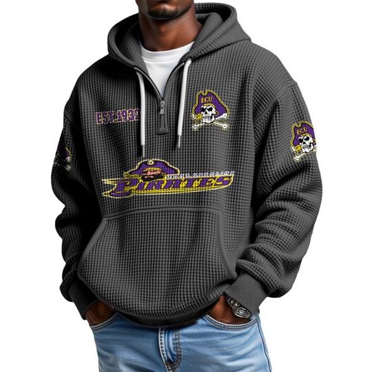 Pirates EST 1932 Quarter Zip Waffle Hoodie