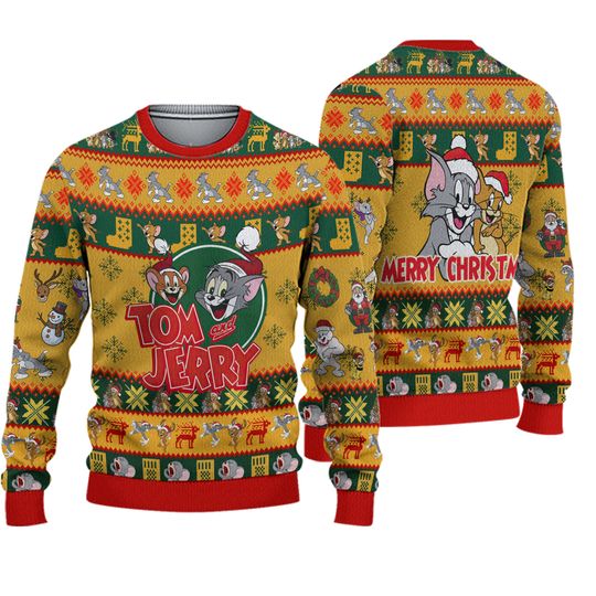 Tom And Jerry Merry Christmas Limited Edition Ugly Sweater