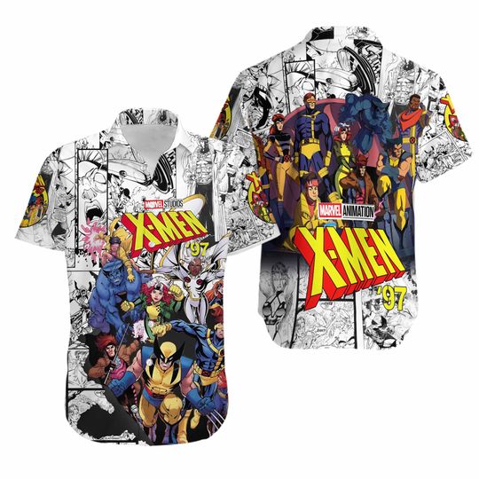 X-Men ’97 Marvel Animation Comic Hawaiian Shirt