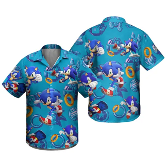 Sonic the Hedgehog Hawaiian Summer Shirt