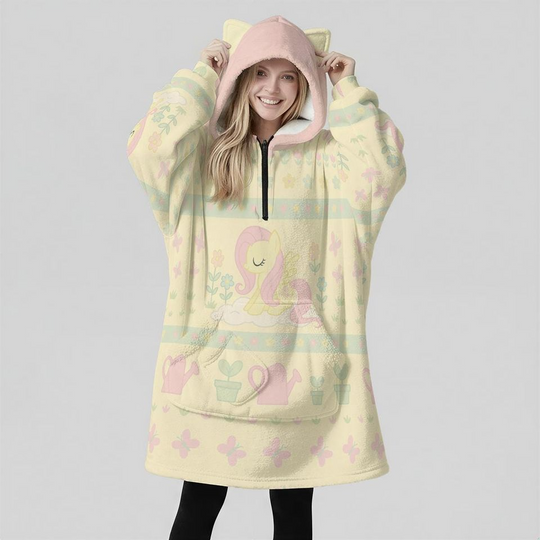 Explore Cat Ear Fleece Blanket Hoodies
