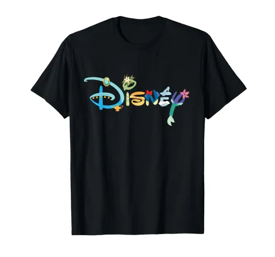 Discover Disney Princess Letters T-Shirt for Men Women