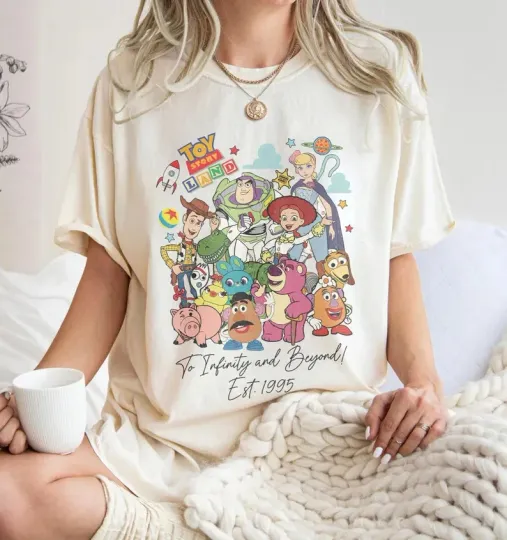 Discover Disney Toy Story Land To Infinity And Beyond T-Shirt for Men, Women