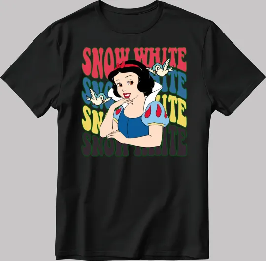 Discover Disney Snow White Princess Black T-Shirt