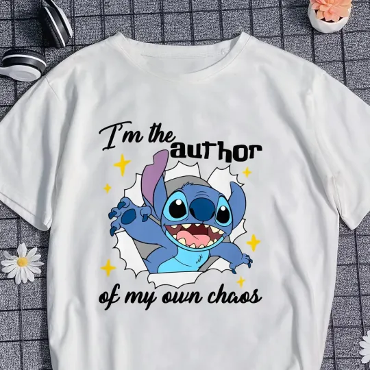 Discover Disney Cute Stitch T-Shirt for Men, Women