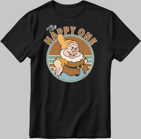 Discover Disney Snow White And The Seven Dwarfs Black T-Shirt