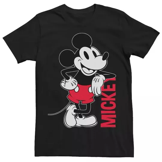Discover Disney's Mickey Mouse Outline Black T-Shirt