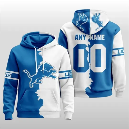 Discover Personalized Detroit Football Team Lionss 3D Hoodie, Unisex Adults S-5XL