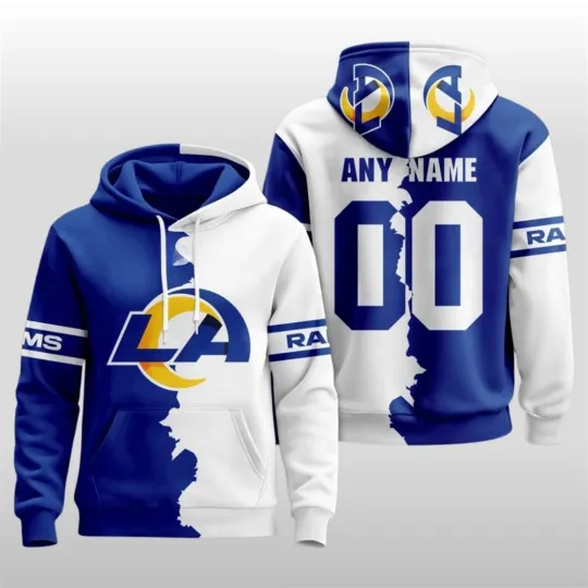 Discover Personalized Los Angeles Football Team Ramss 3D Hoodie, Unisex Adults S-5XL