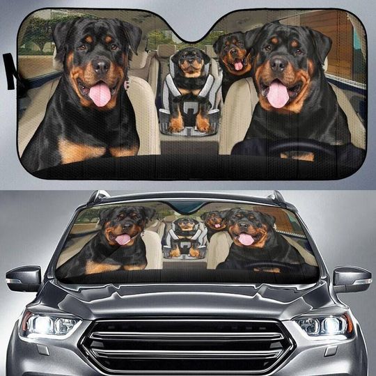Discover Rottweilers Car Sunshade, Rottweilers Car Sun Shade, Dog Auto Sunshade, Sun Shade For Car, Rottweilers Car Windshield, Car Decoration