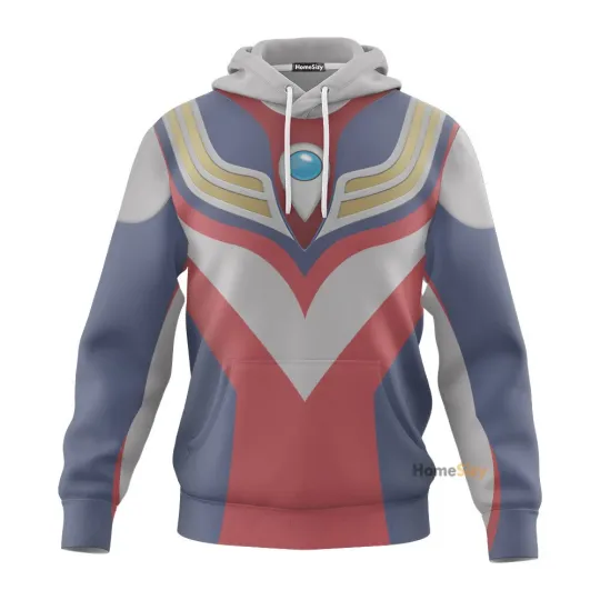 Discover 3D Ultraman Tiga Custom Cosplay Costume Hoodie Tshirt QT302488Hc