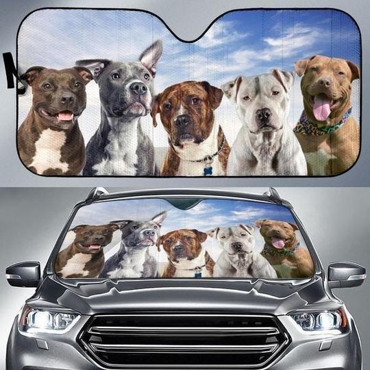 Discover Pitbull Car Sunshade, Funny Dog SunShade, Pitbull Auto Sunshade, Pitbull Car Windshield, Sun Visor Car, Sun Shade For Car, Car Decor
