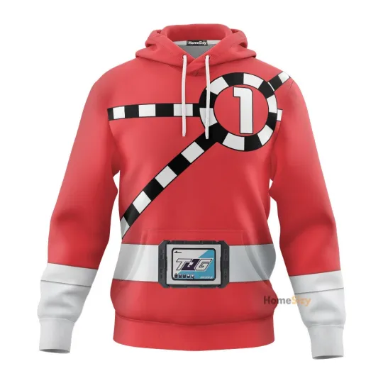 Discover 3D Ressha Sentai Toqger ToQ 1gou Red Custom Cosplay Costume Hoodie QT303362Hg