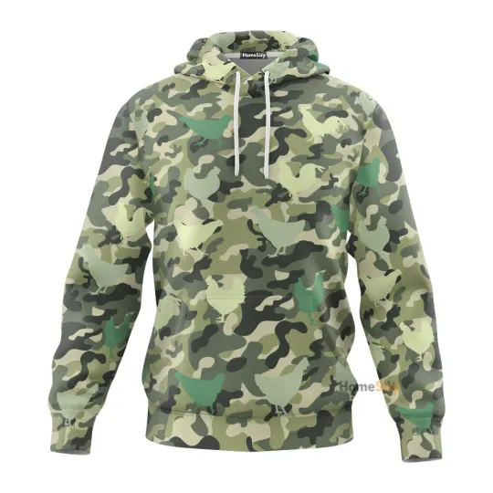Discover Chicken Camouflage Pattern   3D Hoodie QT309606