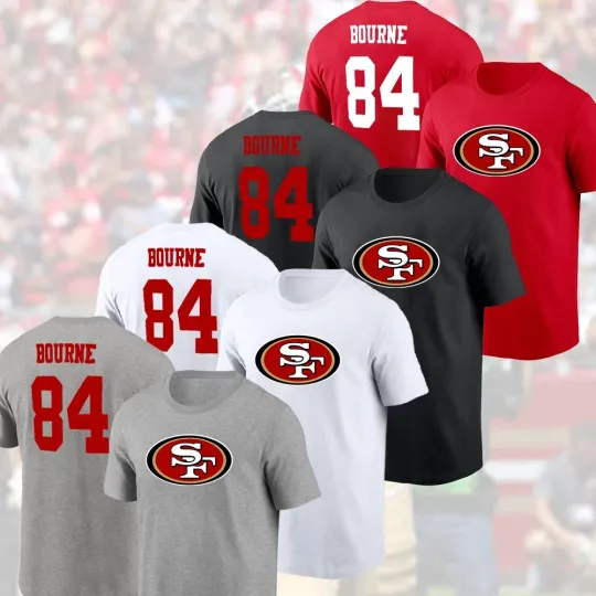 Discover HOT - Kendrick Bourne #84 San Francisco 49ers 2025 Player Name & Number For Fans