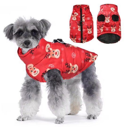 Discover Winter Pet Costume For Small Medium Dogs New Year Party Dog Jacket For Christmas Deer Print Small Medium Pets Bulldog Schnauzer