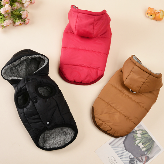 Discover Warm Winter Pet Hoodies for Small Medium Dogs Pets Jacket Thicken Pets Coat Windproof Outdoor Puppy Costume Chihuahua Pug Parka