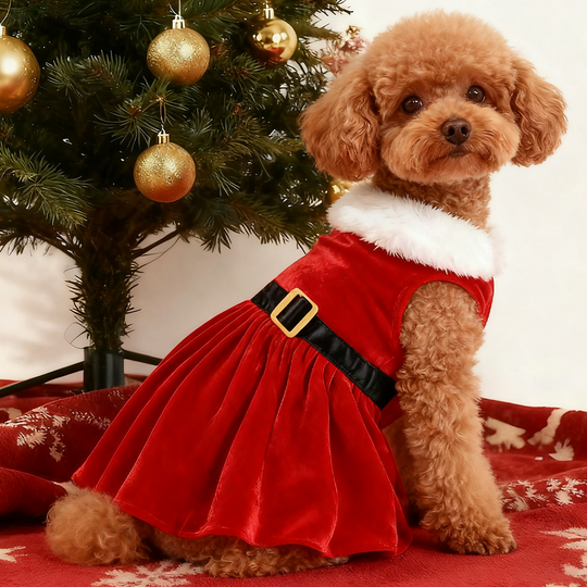 Discover Christmas Pet Costume For Small Medium Dogs Cats Santa Claus Cosplay Puppy Clothes Cute Chihuahua Yorkshire Party Pet Outfits