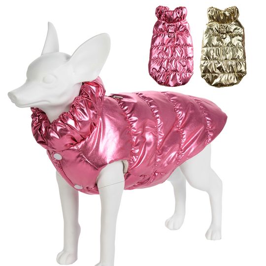 Discover Waterproof Dog Clothes for Small Medium Dogs Cats Winter Warm Puppy Jacket Pet Turtleneck Windproof Coat Chihuahua Pug Outfits