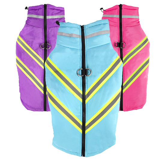 Discover Reflective Large Dog Clothes Winter Pet Warm Jacket Windproof Waterproof Coat Clothing For Small Big Dogs Labrador Chihuahua Pug