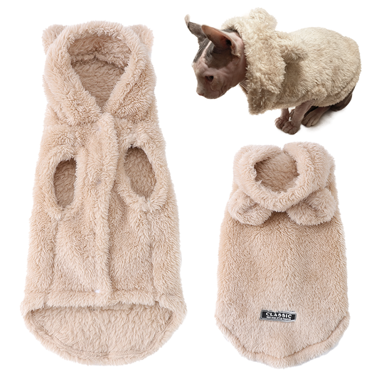 Discover Soft Pet Coat For Small Medium Dogs Cats Dog Fleece Warm Cat Hoodies For Winter Funny Cute Rabbit Ear Sphynx Puppy Kitty Clothes