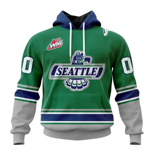 Personalized Seattle Thunderbirds 2025/26 Green Hoodie Fan Gear