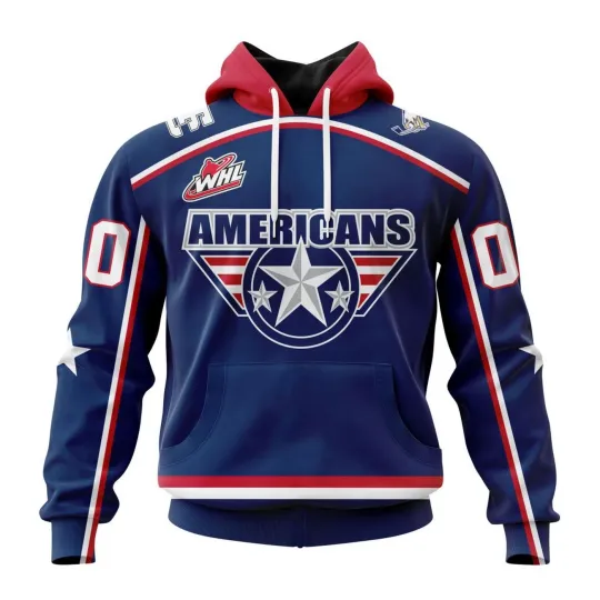 Discover Personalized Tri-City Americans 2025/26 Blue Hoodie Fan Gear