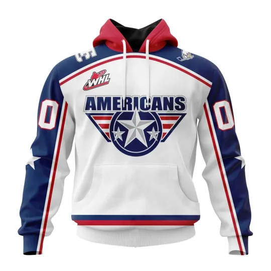 Discover Personalized Tri-City Americans 2025/26 White Hoodie Fan Gear