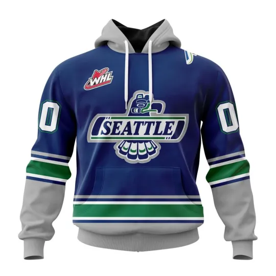 Personalized Seattle Thunderbirds 2025/26 Blue Hoodie Fan Gear