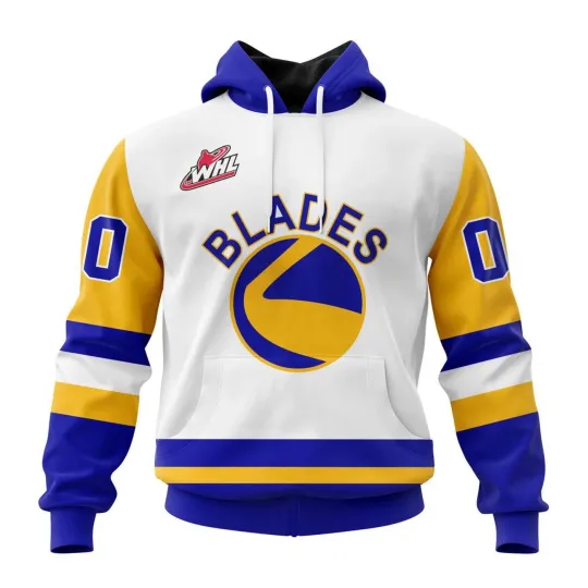 Discover Personalized Saskatoon Blades 2025/26 White Hoodie Fan Gear
