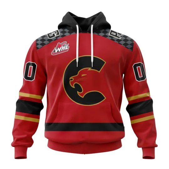 Personalized Prince George Cougars 2025/26 Red Hoodie Fan Gear