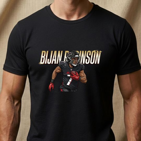Discover Bijan Robinson Shirt & Sweatshirt -Atlanta Football #7 Running Back - Falcons Fan Gift - Rise Up Sports Apparel - American Football Star Tee