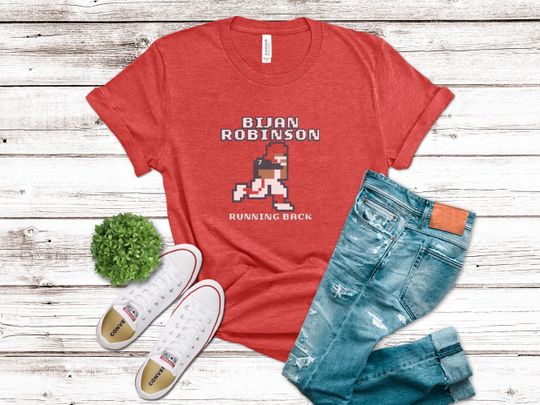 Discover Bijan Robinson Shirt Atlanta Football Retroballer Tee Running Back Game Day Tailgate Shirt Unisex Atlanta Football Fan Gift