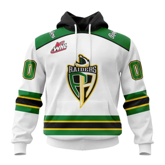 Discover Personalized Prince Albert Raiders 2025/26 White Hoodie Zip Up T-Shirt Fan Gear