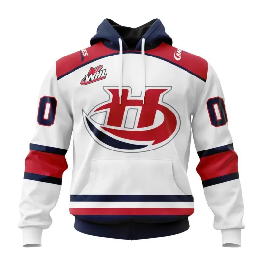 Discover Personalized Lethbridge Hurricanes 2025/26 White Hoodie Zip Up T-Shirt Fan Gear