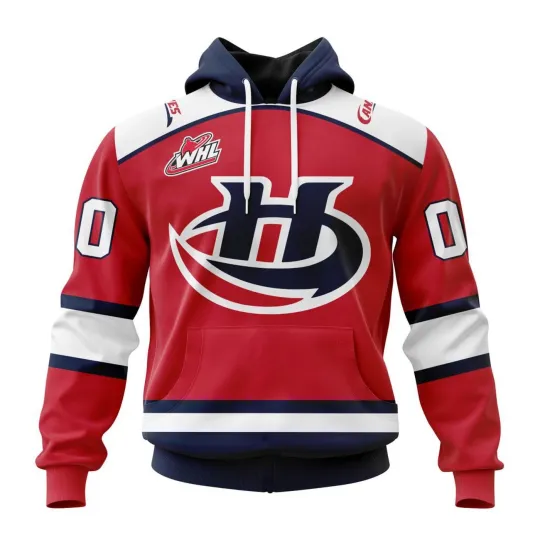 Discover Personalized Lethbridge Hurricanes 2025/26 Red Hoodie Zip Up T-Shirt Fan Gear