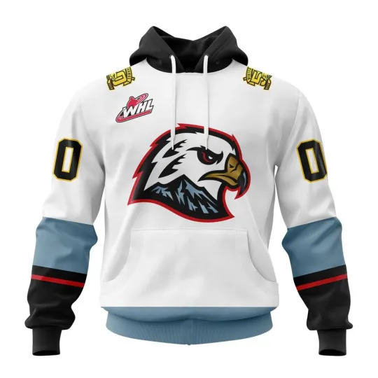 Discover Personalized Portland Winterhawks 2025/26 White Hoodie Zip Up, T-Shirt Fan Gear