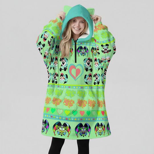Fizzarolli Blanket Hoodie Oversize : Chibi Character, Pastel Anime  Helluva Boss Sweatshirt