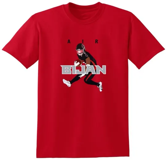 Discover Bijan Robinson Air jersey Short Sleeve T-Shirt