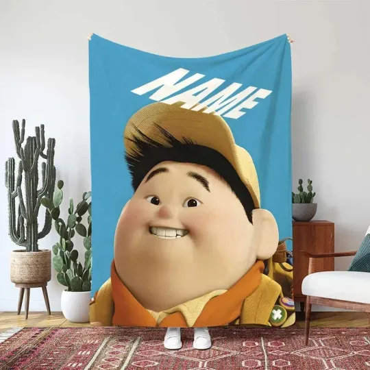 Discover Personalized Disney Up Carl Russell Dug And Kevin Fleece Blanket