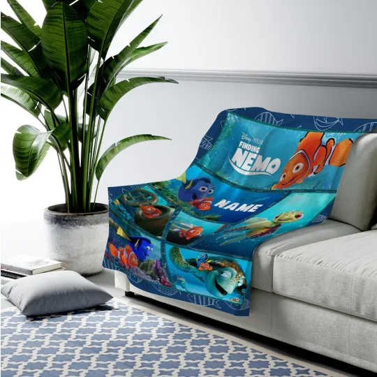 Personalized Disney Finding Nemo Blanket, Finding Nemo Fleece Blanket