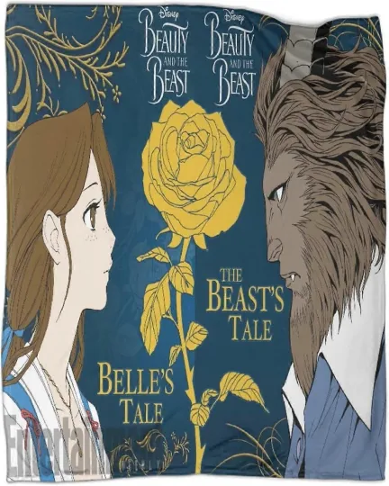 Discover Disney Beast Belle Beauty And The Beast Princess Gifts Fleece Blanket