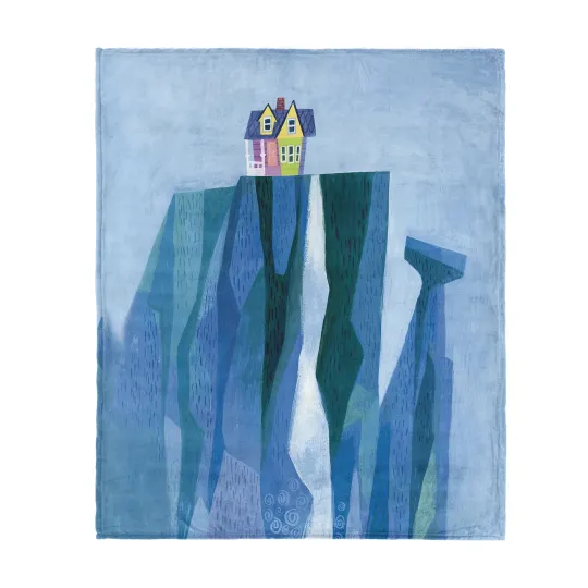 Discover Disney Up Touched Down Disneyland Fleece Blanket