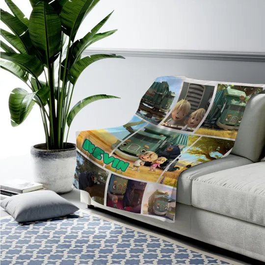 Discover Personalized Trash Truck Blanket, Trash Truck Blanket, Series Trash Truck