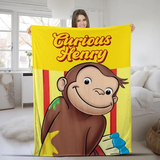 Discover Personalized Curious George Blanket Curious George Fleece Blanket