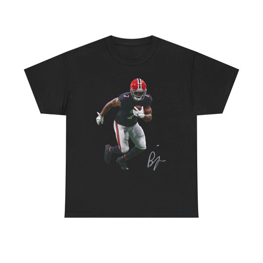 Bijan Robinson Atlanta Falcons T Shirt Autograph Edition