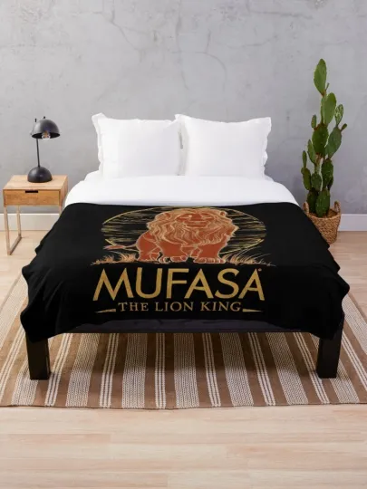 Discover Disney The Lion King Mufasa Sketch Cozy Fleece Blanket
