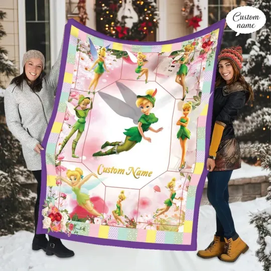Discover Personalized Disney Tinkerbell Fleece Blanket