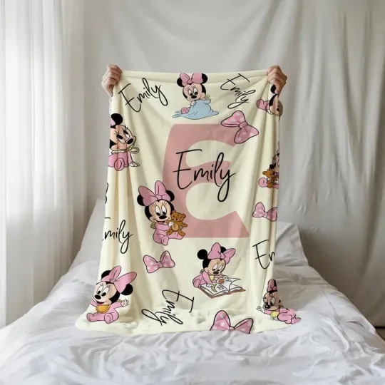 Discover Personalized Disney Baby Minnie Mouse Fleece Blanket